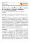 Research paper thumbnail of Study on the Effect of Dyeing and Finishing Parameters on Cotton Knitted Two Thread Fleece Fabric and 1x1 Rib Fabric