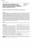 Research paper thumbnail of Key Stakeholders’ Experiences and Perceptions of Virtual Reality for Older Adults Living With Dementia: A Qualitative Evidence Synthesis Protocol