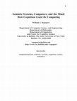 Research paper thumbnail of Semiotic Systems, Computers, and the Mind