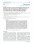 Research paper thumbnail of Simple, Sensitive and Accurate Multiplex Detection of Clinically Important Melanoma DNA Mutations in Circulating Tumour DNA with SERS Nanotags