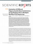 Research paper thumbnail of Evaluation of Different Oligonucleotide Base Substitutions at CpG Binding sites in Multiplex Bisulfite-PCR sequencing