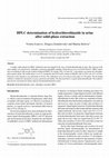 Research paper thumbnail of HPLC determination of hydrochlorothiazide in urine after solid-phase extraction