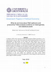 Research paper thumbnail of What do we know about R&D spillovers and productivity? Meta-analysis evidence on heterogeneity and statistical power