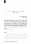 Research paper thumbnail of Pluralism, Pragmatism and Functional Explanations