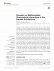 Research paper thumbnail of Remarks on Multimodality: Grammatical Interactions in the Parallel Architecture