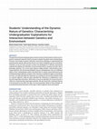 Research paper thumbnail of Students’ Understanding of the Dynamic Nature of Genetics: Characterizing Undergraduates’ Explanations for Interaction between Genetics and Environment