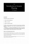 Research paper thumbnail of ONE Introduction to Scenario Planning