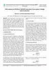 Research paper thumbnail of THD analysis of SPWM & THPWM Controlled Three phase Voltage Source Inverter