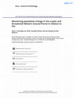 Research paper thumbnail of Monitoring population change in the cryptic and threatened Western Ground Parrot in relation to fire