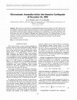 Research paper thumbnail of Microseismic anomalies before the Sumatra earthquake of December 26, 2004