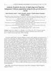 Research paper thumbnail of Analysis of genetic diversity of eight improved Nigerian Indigenous Chickens population using Insulin growth factor-1 GENE