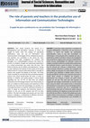 Research paper thumbnail of O papel de pais e professores no uso produtivo das Tecnologias de Informação e Comunicação