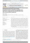 Research paper thumbnail of Developmental laboratory report-writing programme based on progression throughout the year: how to make better use of staff/student time and increase student satisfaction