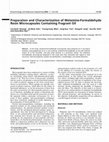 Research paper thumbnail of Preparation and characterization of melamine-formaldehyde resin microcapsules containing fragrant oil