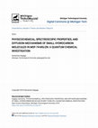 Research paper thumbnail of Physicochemical, Spectroscopic Properties, and Diffusion Mechanisms of Small Hydrocarbon Molecules in MOF-74-MG/ZN: A Quantum Chemical Investigation