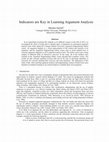 Research paper thumbnail of Indicators are Key in Learning Argument Analysis