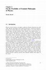 Research paper thumbnail of On the Possibility of Feminist Philosophy of Physics