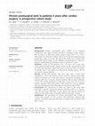 Research paper thumbnail of Chronic postsurgical pain in patients 5 years after cardiac surgery: A prospective cohort study