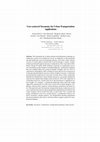 Research paper thumbnail of User-Centered Taxonomy for Urban Transportation Applications