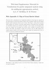 Research paper thumbnail of Visualizations for genetic assignment analyses using the saddlepoint approximation method