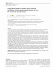 Research paper thumbnail of Testing the feasibility of wireless sensor networks and the use of radio signal strength indicator to track the movements of wild animals