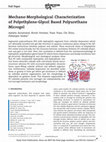 Research paper thumbnail of Mechano-Morphological Characterization of Polyethylene-Glycol Based Polyurethane Microgel