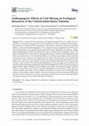 Research paper thumbnail of Anthropogenic Effects of Coal Mining on Ecological Resources of the Central Indus Basin, Pakistan