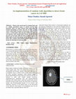 Research paper thumbnail of An implementation of random walk algorithm to detect brain cancer in 2-d MRI