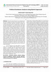 Research paper thumbnail of Political Sentiment Analysis using Hybrid Approach