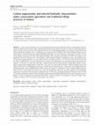 Research paper thumbnail of Carbon sequestration and selected hydraulic characteristics under conservation agriculture and traditional tillage practices in Malawi