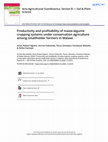 Research paper thumbnail of Productivity and profitability of maize-legume cropping systems under conservation agriculture among smallholder farmers in Malawi