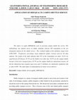 Research paper thumbnail of Application of Servqual in Campus Shuttle Service