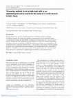 Research paper thumbnail of Measuring antibody levels in bulk-tank milk as an epidemiological tool to search for the status of Coxiella burnetii in dairy sheep