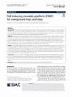 Research paper thumbnail of Fall inducing movable platform (FIMP) for overground trips and slips