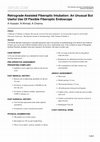 Research paper thumbnail of Retrograde-Assisted Fiberoptic Intubation: An Unusual But Useful Use Of Flexible Fiberoptic Endoscope