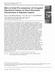 Research paper thumbnail of Effect of initial pre-compression of corrugated paperboard cushions on shock attenuation characteristics in repetitive impacts