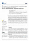 Research paper thumbnail of An Evaluation of À Trous-Based Record Extension Techniques for Water Quality Record Extension