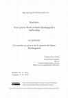 Research paper thumbnail of La repetición: Un escrito sui generis en la autoría de Søren Kierkegaard