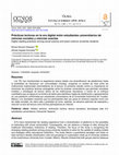 Research paper thumbnail of Prácticas lectoras en la era digital entre estudiantes universitarios de ciencias sociales y ciencias exactas