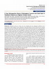 Research paper thumbnail of 5 Year Retrospective Study of Odontogenic Tumours and Cysts Seen In Paediatric Patients at a Nigerian Tertiary Center