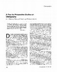 Research paper thumbnail of A plea for prospective studies on diskography