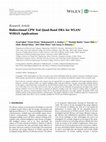 Research paper thumbnail of Bidirectional CPW Fed Quad-Band DRA for WLAN/WiMAX Applications