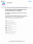 Research paper thumbnail of Go with the flow: GEF-H1 mediated shear stress mechanotransduction in neutrophils