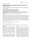 Research paper thumbnail of COVID-19 Pandemic: How is Bangladesh coping with the rapid spread of coronavirus infection?