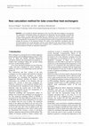 Research paper thumbnail of New calculation method for tube cross-flow heat exchangers