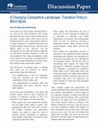 Research paper thumbnail of A Changing Competitive Landscape: Transition Policy's Blind Spots