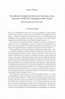 Research paper thumbnail of Die politische Aufgabe der Kirche im Anschluss an das reformierte Modell der »Königsherrschaft Christi«. Beobachtungen politischer Ethik