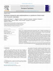 Research paper thumbnail of Serotonin transporter gene polymorphism as a predictor of short-term risk of suicide reattempts