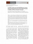 Research paper thumbnail of Lethality of Previous Suicidal Behavior among Patients Hospitalized for Suicide Risk Predicts Lethality of Future Suicide Attempts