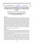 Research paper thumbnail of Effect of Local Crude Oil Refineries On The Environment Of Southern Ijaw Local Government Area of Bayelsa State, Nigeria